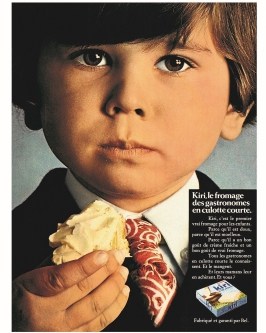publicité pour Kiri, formages pour enfant par bel