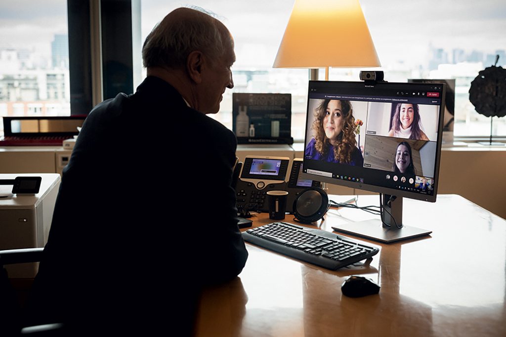 Jean-Paul Agon et les étudiants HEC